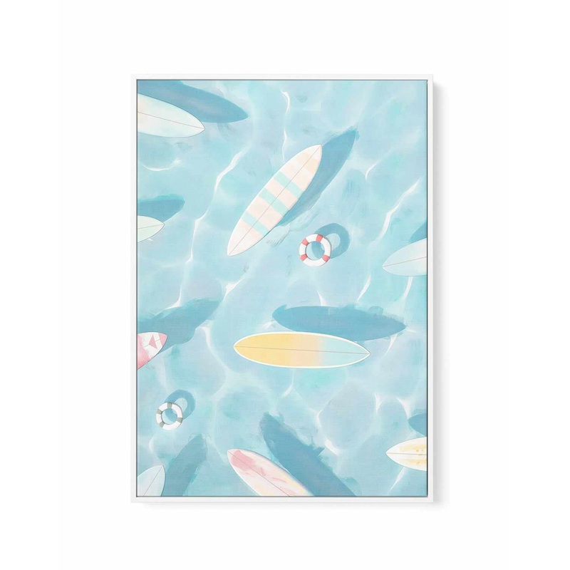 The Float I | Framed Canvas Art Print