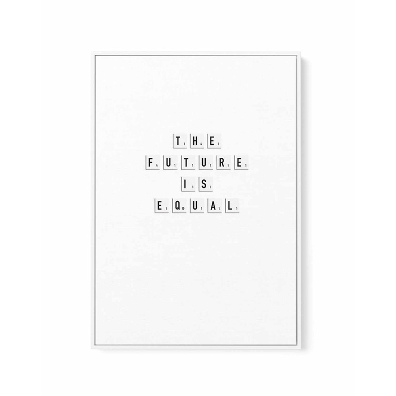 The Future Is Equal | Framed Canvas Art Print