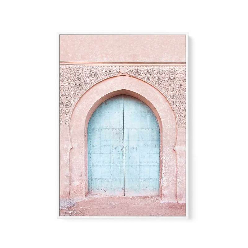 Turquoise Door by Kathrine Pienaar | Framed Canvas Art Print