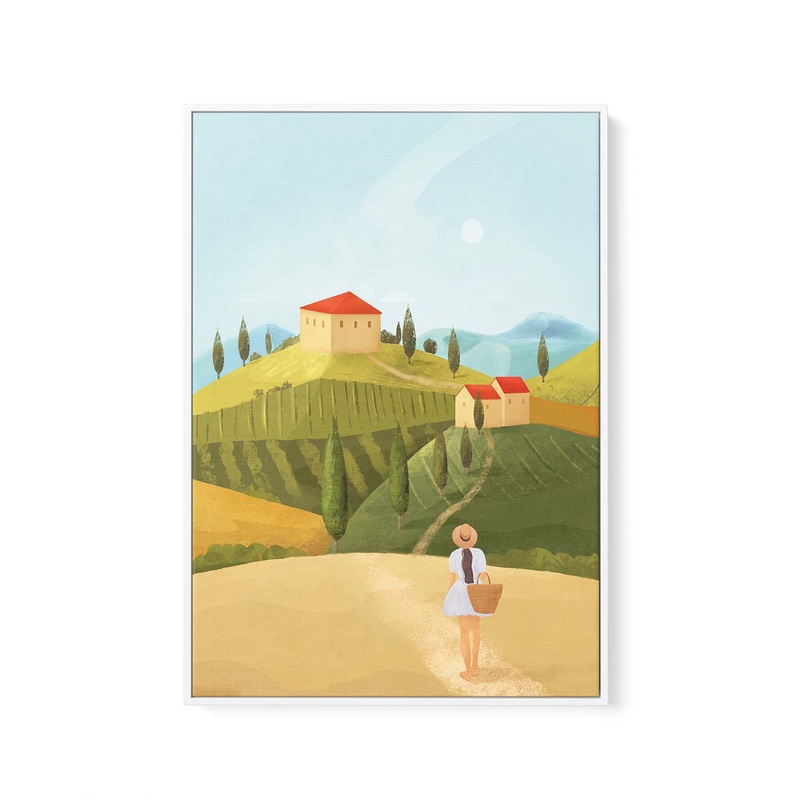 Tuscany By Petra Lizde | Framed Canvas Art Print