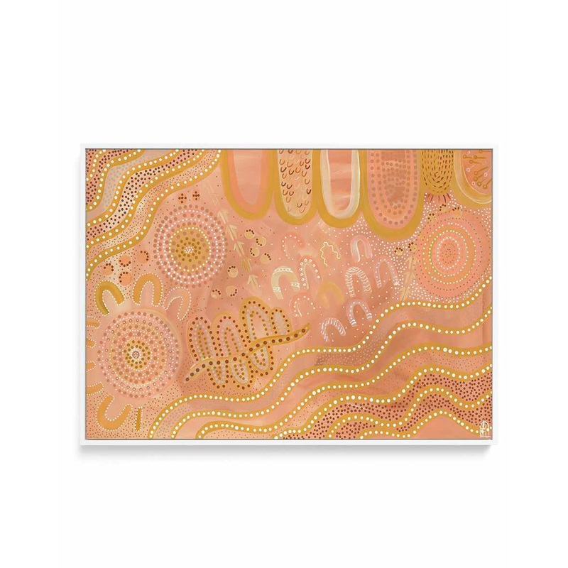 Warm Seasons by Bigi Nagala | Framed Canvas Art Print