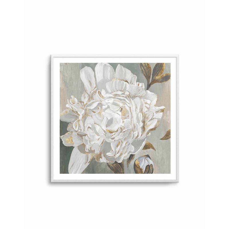 White Foliole Art Print
