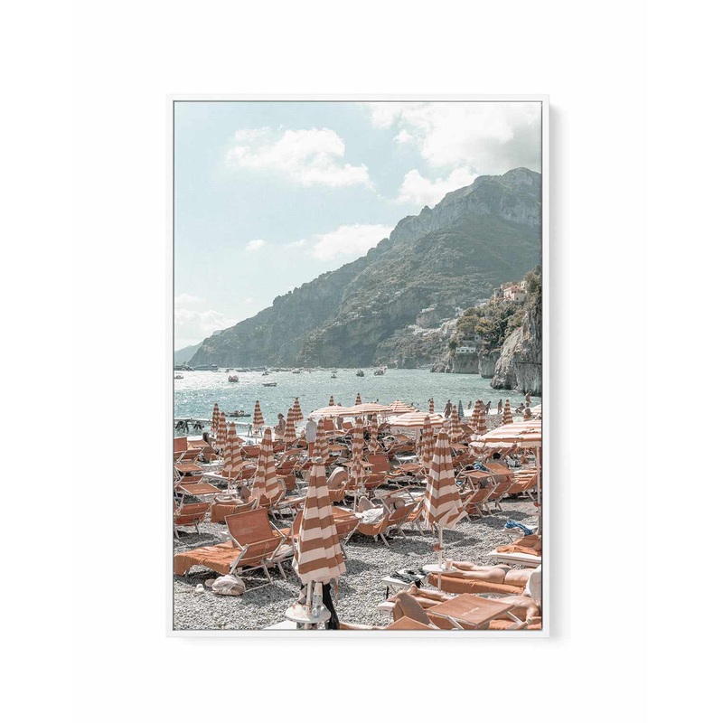 Arienzo To Positano II, Amalfi | Framed Canvas Art Print
