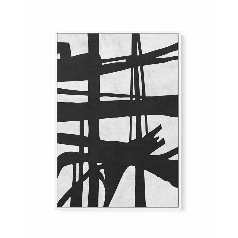 Expressionist Lines 4 | Framed Canvas Art Print