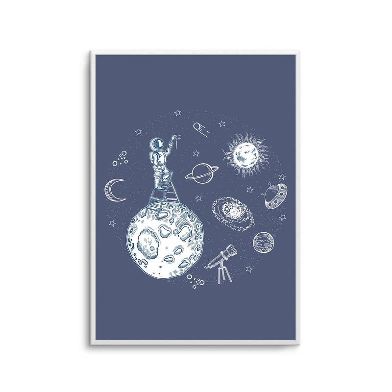 Space Painter Art Print