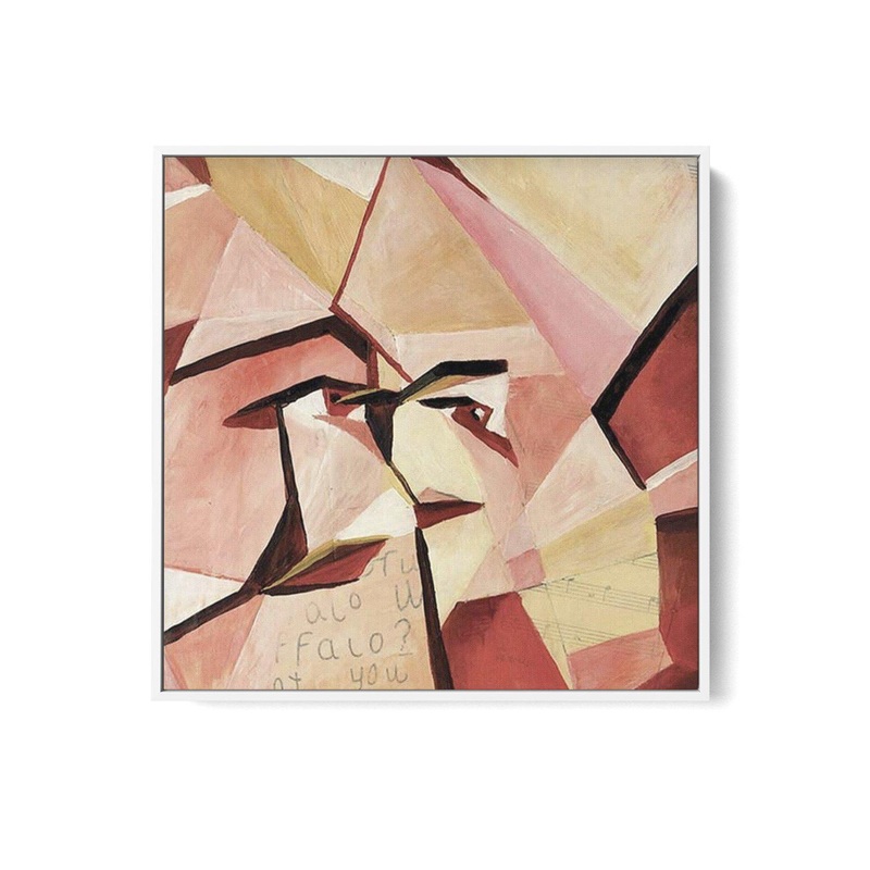 The Sound of Blush SQ | Framed Canvas Art Print