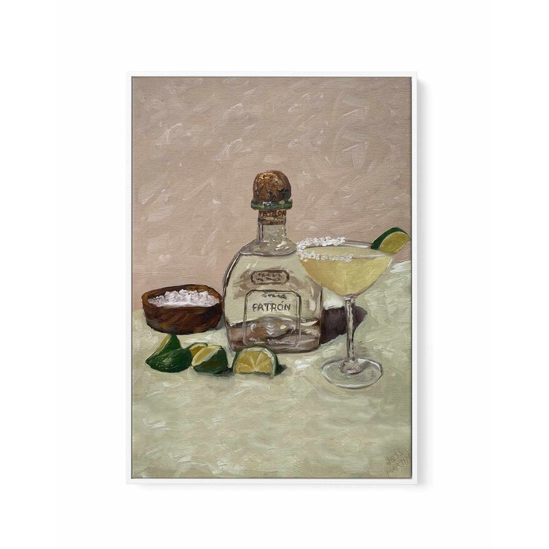 Thirsty Margarita by Jess Martin | Framed Canvas Art Print PBU3206358451