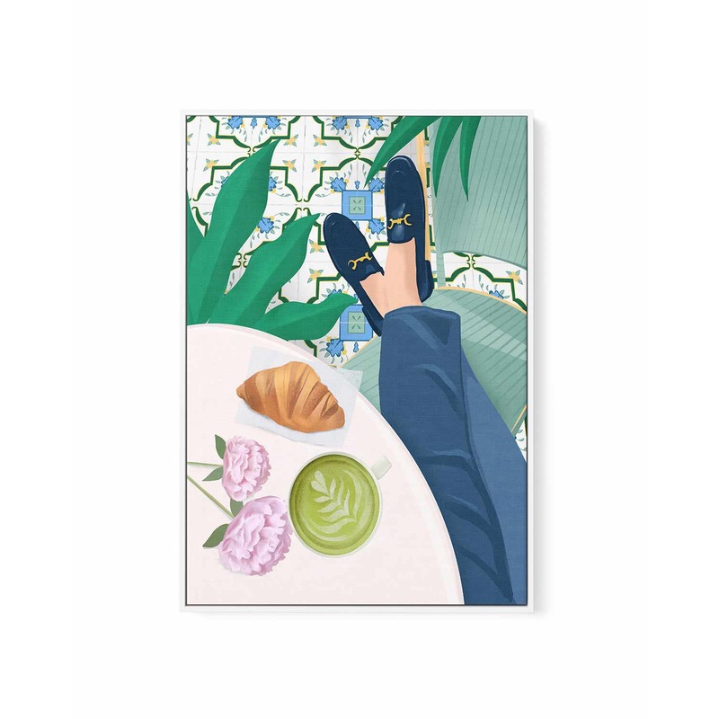 Cafe de Paris by Petra Lizde | Framed Canvas Art Print