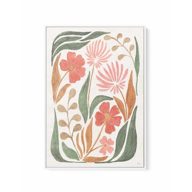 Floral Abstract II | Framed Canvas Art Print