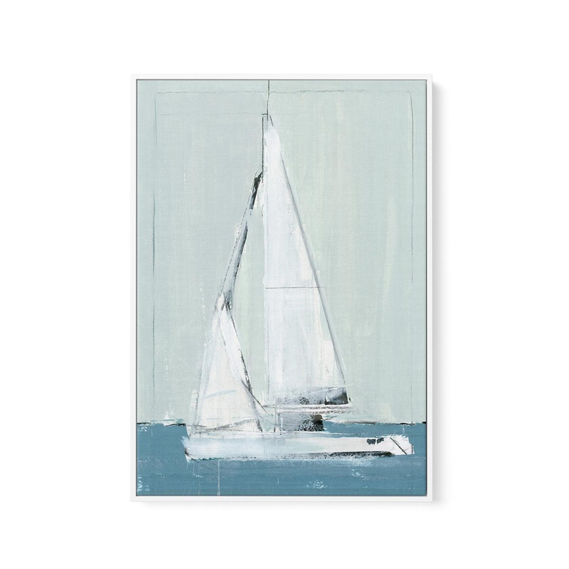 Sailing II | Framed Canvas Art Print