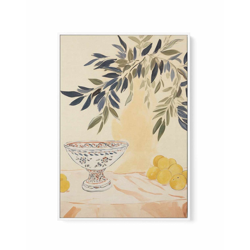 Tuscan Mornings No II | Framed Canvas Art Print