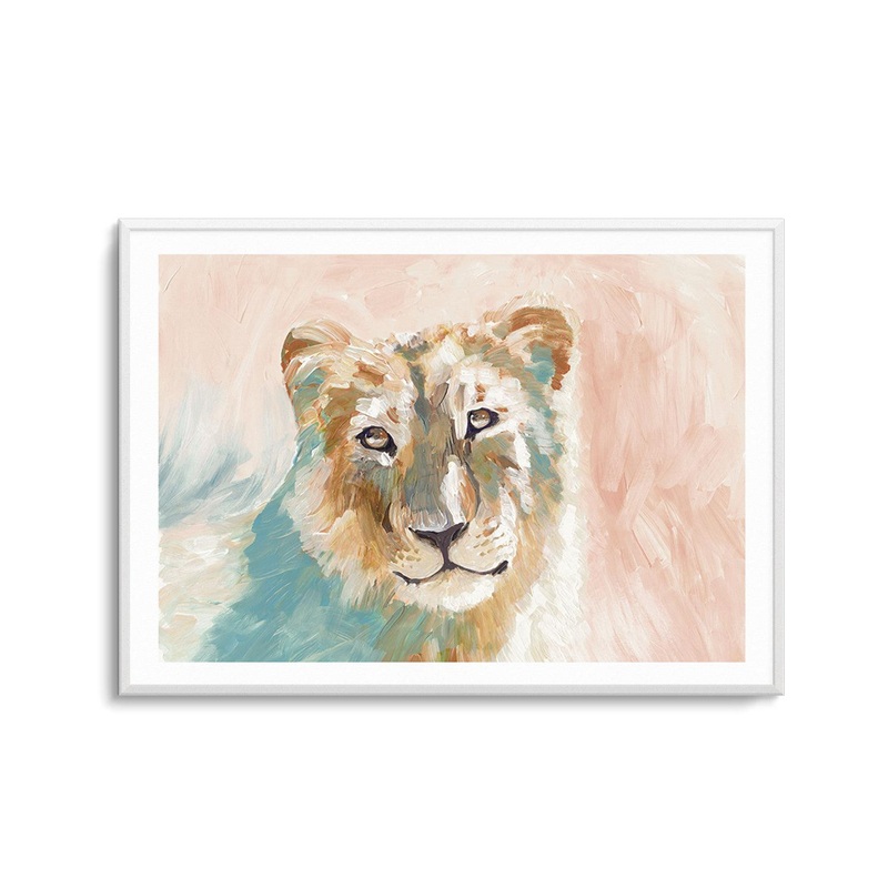 Abstract Lioness Art Print
