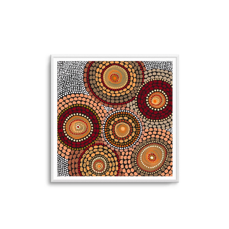 Campfire Meeting By Domica Hill Art Print