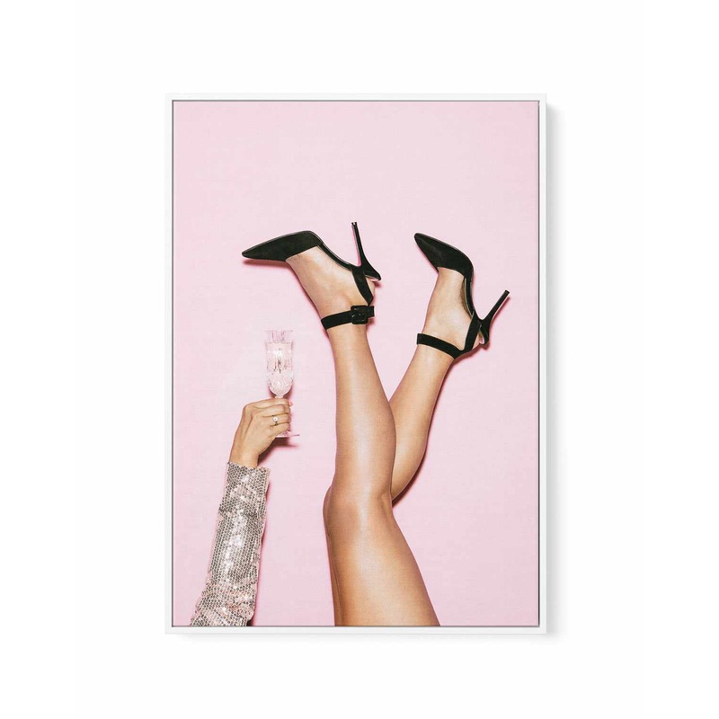 Cheers Disco By Studio III | Framed Canvas Art Print