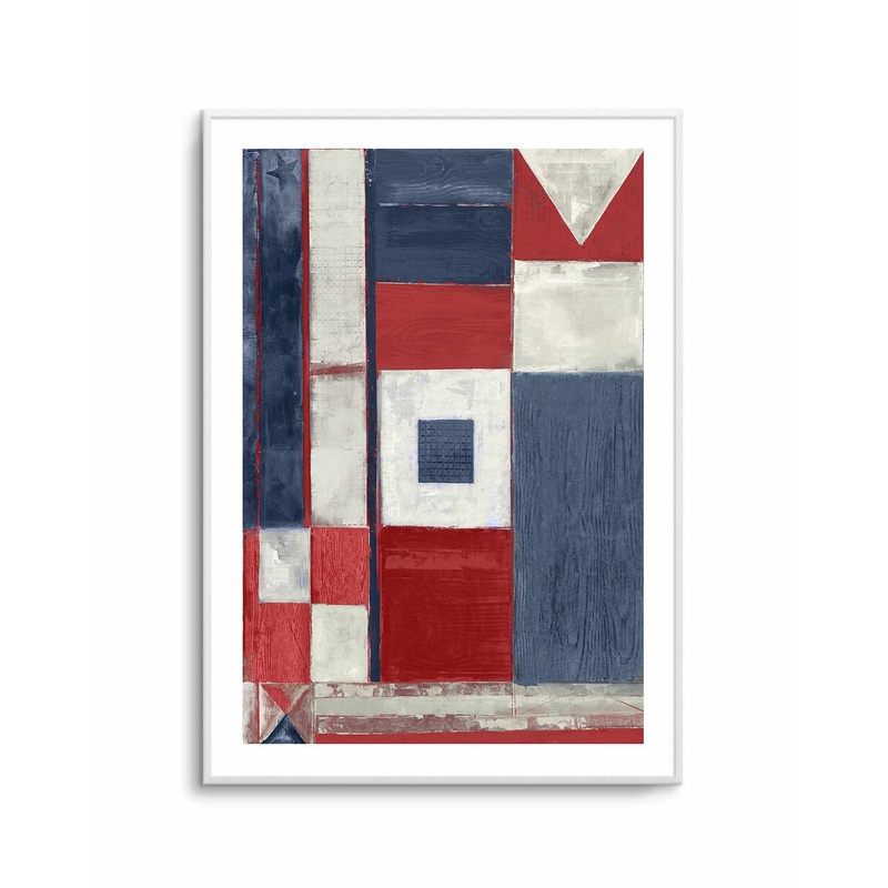 Coastal Flag I Art Print