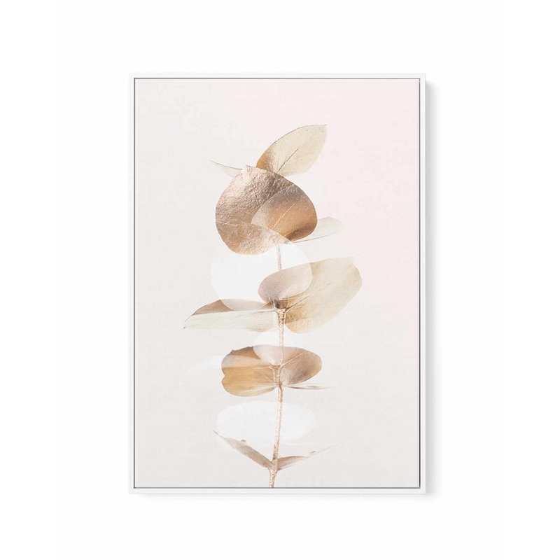 Eucalyptus Creative Gold IV By Studio III | Framed Canvas Art Print