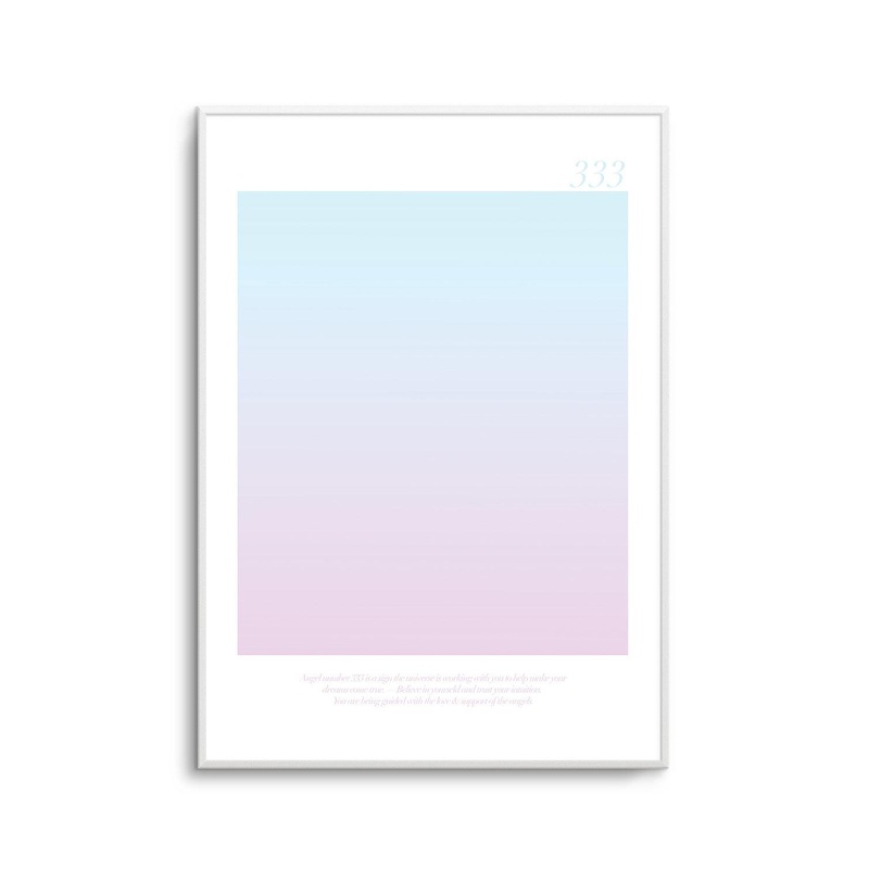 Angel Number 333 Art Print