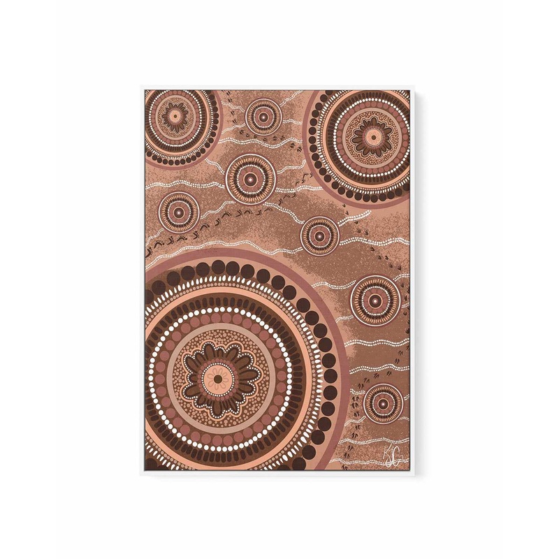 Beneath Our Feet by Kiz Costelloe | Framed Canvas Art Print