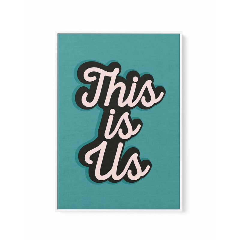 This is US by Frankie Kerr Dineen | Framed Canvas Art Print