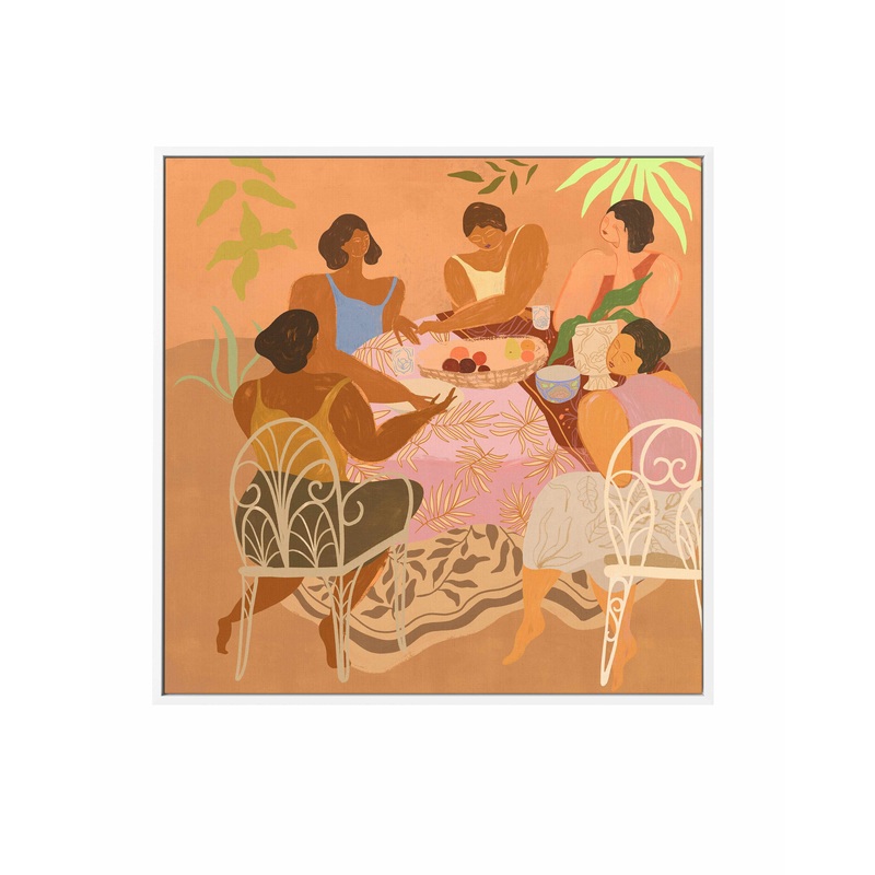 We Meet Again by Arty Guava | Framed Canvas Art Print