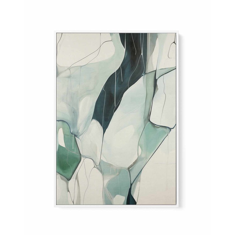 Abstract Seaglass I | Framed Canvas Art Print
