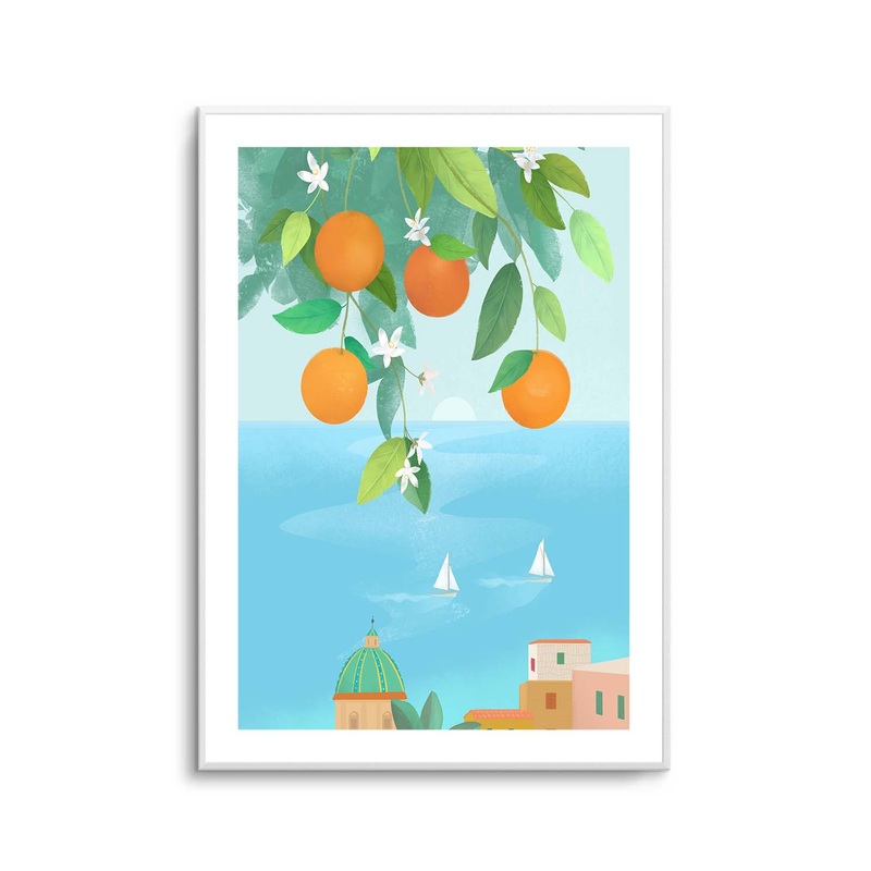 Amalfi Oranges By Petra Lizde | Art Print