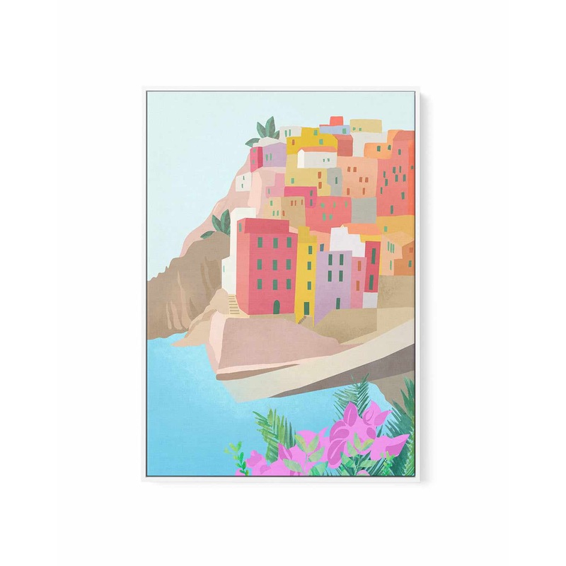 Cinque Terre, Italy I by Petra Lizde | Framed Canvas Art Print