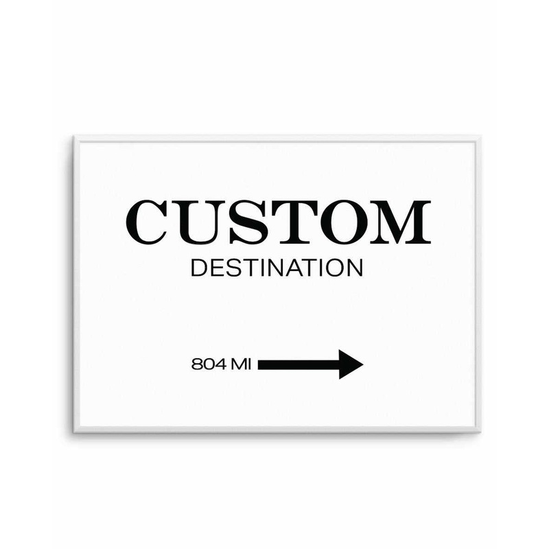 Custom Destination Poster | Personalise Me! Art Print