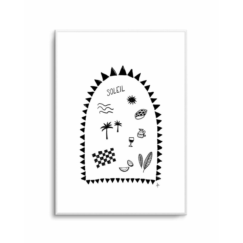 Soleil Black by Anne Korako | Art Print