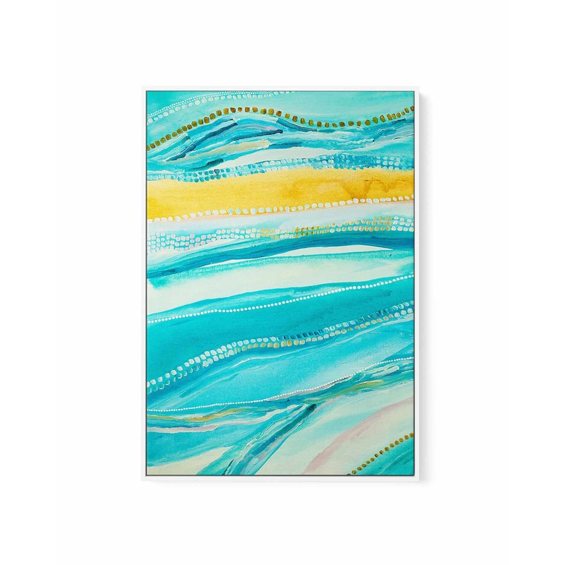 Bagay Flowing I PT by Bri Chelman | Framed Canvas Art Print