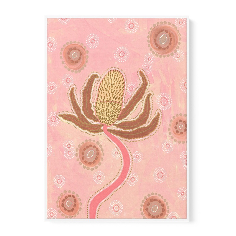 Banksia by Domica Hill | Framed Canvas Art Print