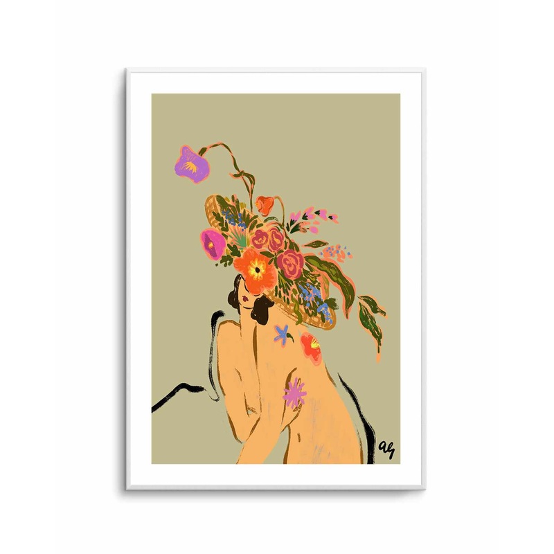 Blooming Headpiece by Arty Guava | Art Print