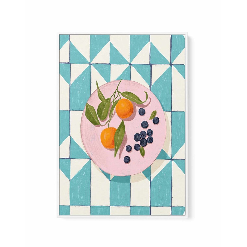 Citrus and Berries by Jenny Liz Rome | Framed Canvas Art Print