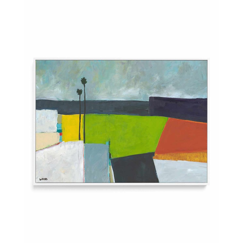 Composed Earth by Jan Weiss | Framed Canvas Art Print