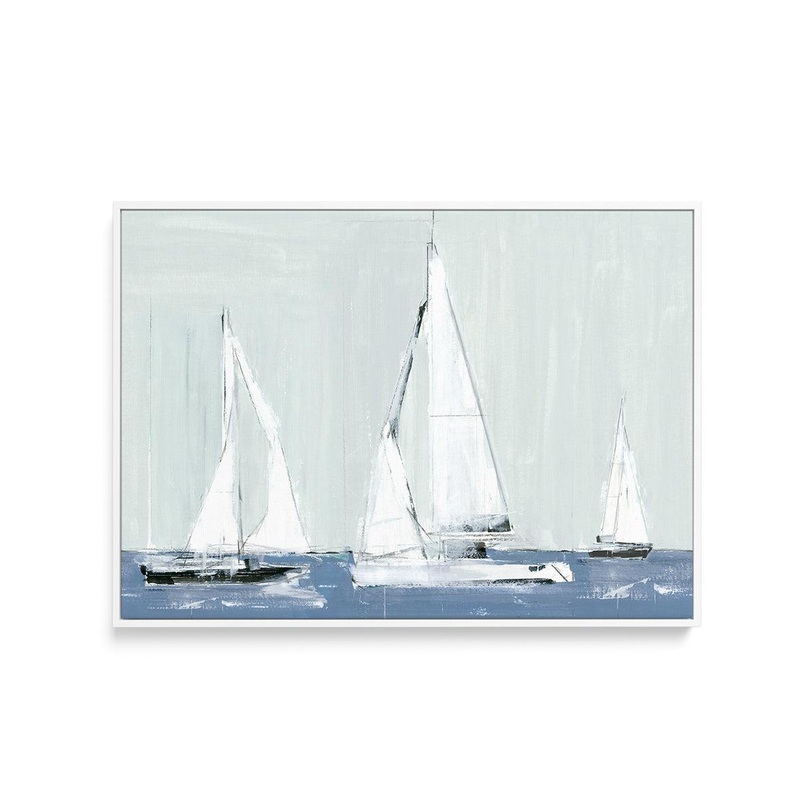 Sailing III | Framed Canvas Art Print