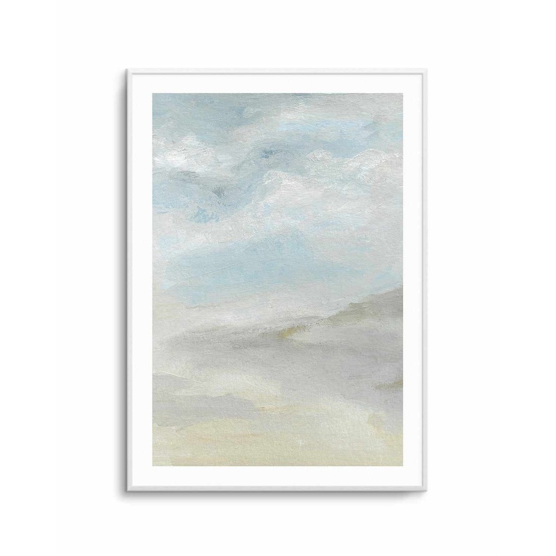 Seascape Abstract by Josephine Wianto Art Print