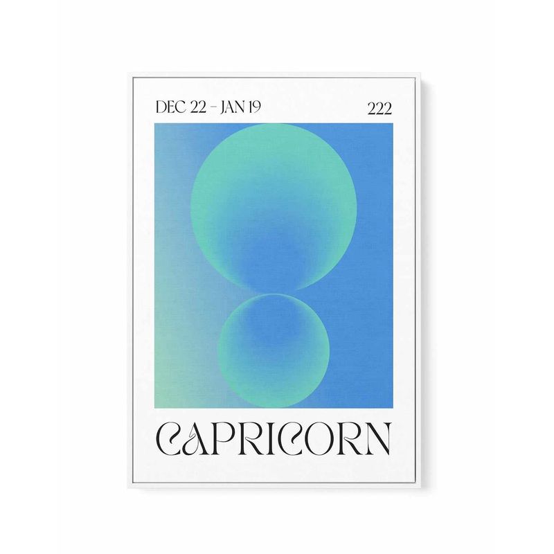 Capricorn by Valeria Castillo | Framed Canvas Art Print