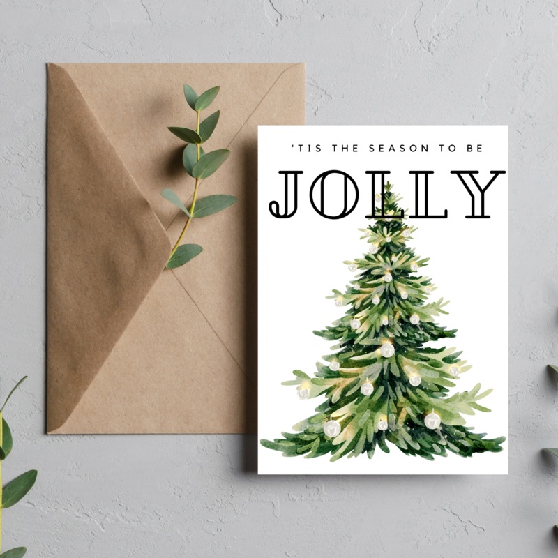 ’tis the Season to be Jolly – Blank Greeting Card